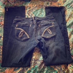 Like New Cowgirl Tuff Chrome Gypsy Jeans 31x35